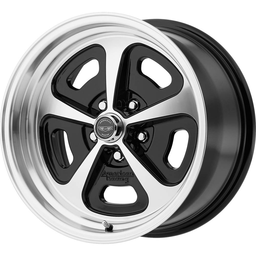 American Racing Vintage VN501 500 MONO CAST Gloss Black Machined Wheel (17