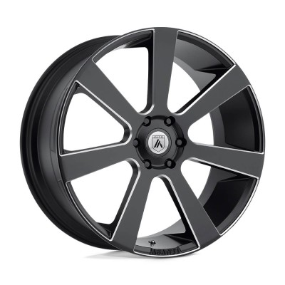 Asanti Black ABL15 APOLLO Satin Black Milled Wheel (24" x 9", +35 Offset, 5X120 Bolt Pattern, 74.1 mm Hub) vzn118347