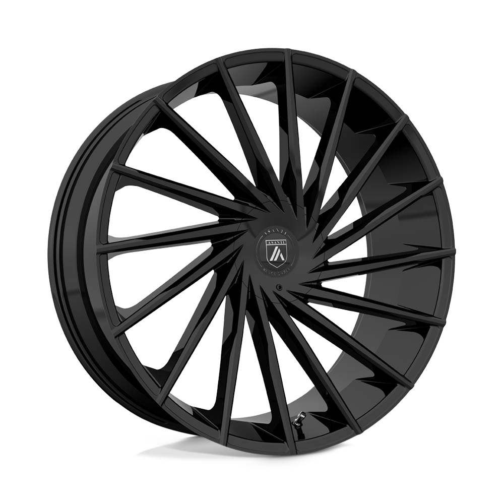 Asanti Black ABL18 MATAR Gloss Black Wheel (28" x 10", +30 Offset, BLANKX0 Bolt Pattern, 72.6 mm Hub) vzn118350