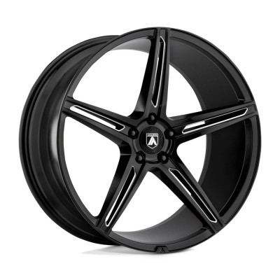 Asanti Black ABL22 ALPHA 5 Gloss Black Milled Wheel (20" x 10.5", +20 Offset, BLANKX0 Bolt Pattern, 72.6 mm Hub) vzn118374