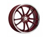 Asanti Black ABL23 SIGMA Candy Red W/ Chrome Lip Wheel (20" x 10.5", +38 Offset, 5X114.3 Bolt Pattern, 72.6 mm Hub) vzn118385