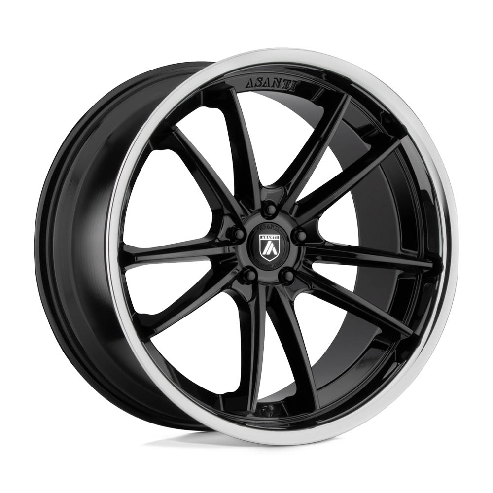 Asanti Black ABL23 SIGMA Gloss Black W/ Chrome Lip Wheel (20" x 9", +35 Offset, 5X114.3 Bolt Pattern, 72.6 mm Hub) vzn118388