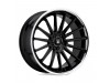 Asanti Black ABL24 BETA Gloss Black W/ Chrome Lip Wheel (20" x 9", +15 Offset, 5X115 Bolt Pattern, 72.6 mm Hub) vzn118403