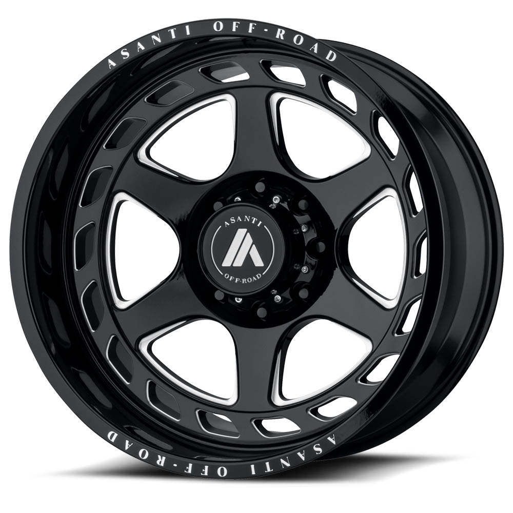 Asanti Off Road AB816 ANVIL Gloss Black Milled Wheel (20