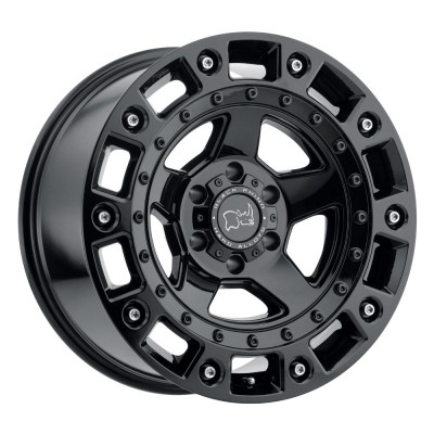 Black Rhino Cinco Gloss Black With Stainless Bolt Wheel (18