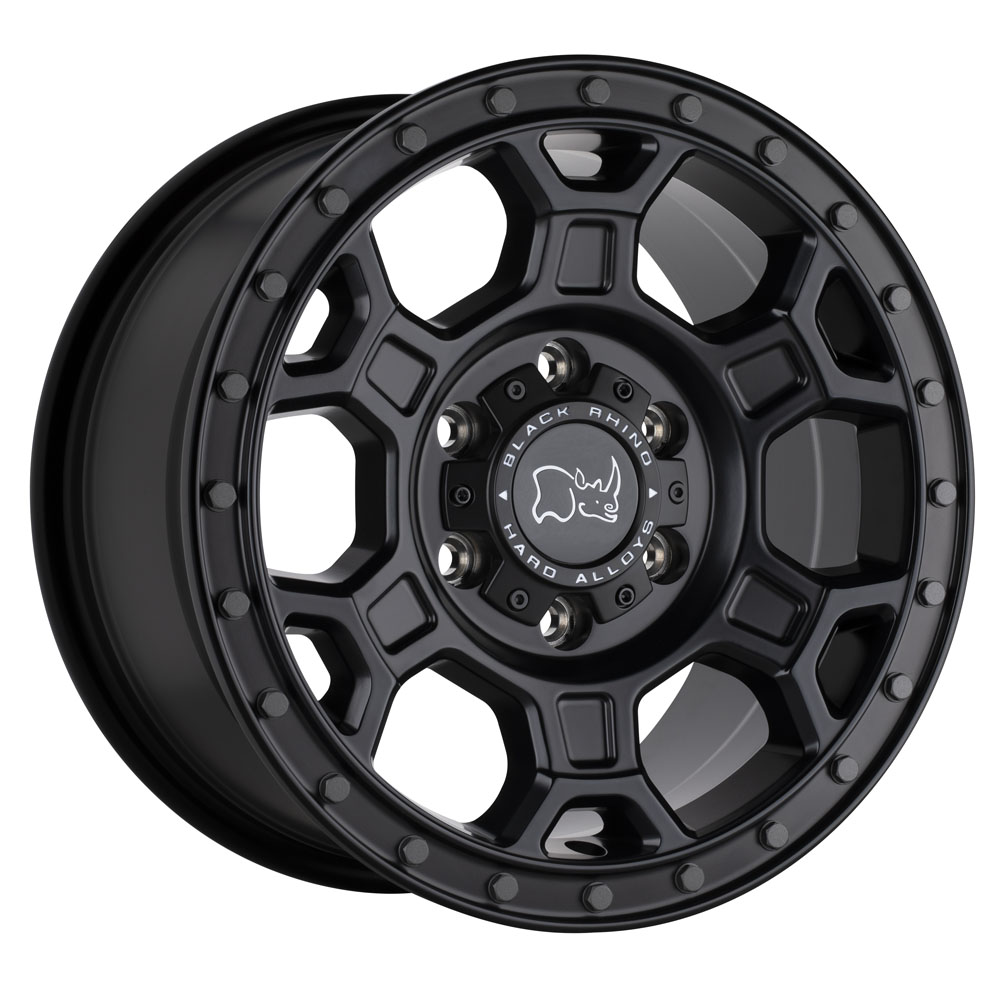 Black Rhino Midhill Matte Black With Gunmetal Bolts Wheel (18