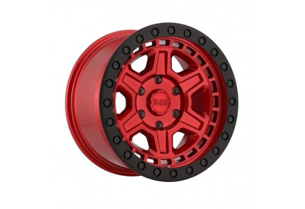 Black Rhino Reno Candy Red With Black Ring And Bolts Wheel 20" x 9.5" | Chevrolet Silverado 1500 2019-2022