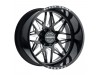 Black Rhino Twister Gloss Black With Milled Spokes Directional Wheel (24