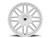 Blaque Diamond BD-F12 Silver with Brush Face Wheel (20" x 12", +10 Offset, Blank Bolt Pattern, 66.60 mm Hub) vzn118087