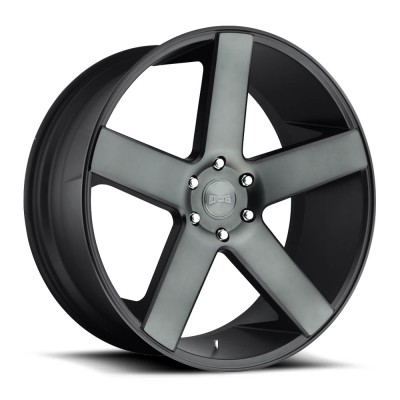 DUB S116 BALLER MATTE BLACK DOUBLE DARK TINT Wheel (22