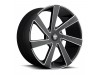 DUB S133 DIRECTA MATTE BLACK MILLED Wheel (22