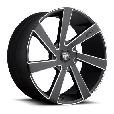 DUB S133 DIRECTA MATTE BLACK MILLED Wheel (22