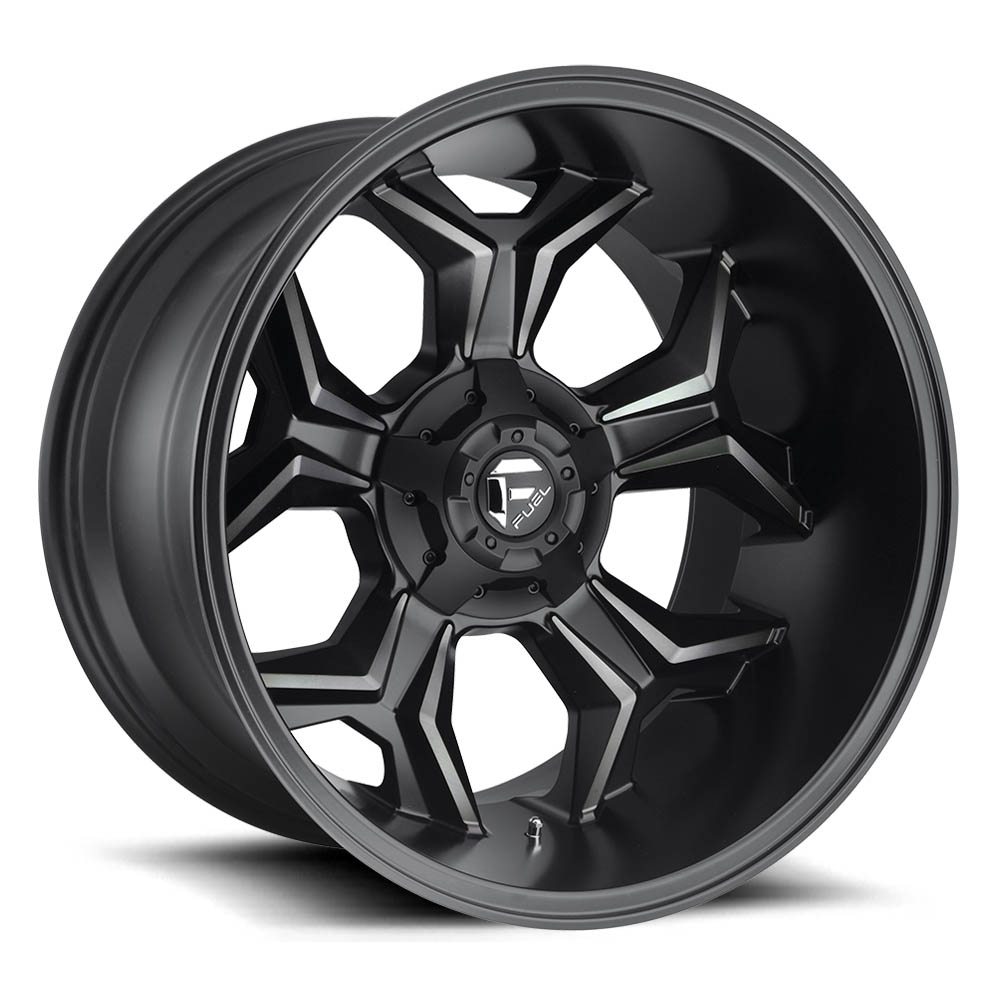 Fuel 1PC D605 Avenger Matte Black Double Dark Tint Wheel (20