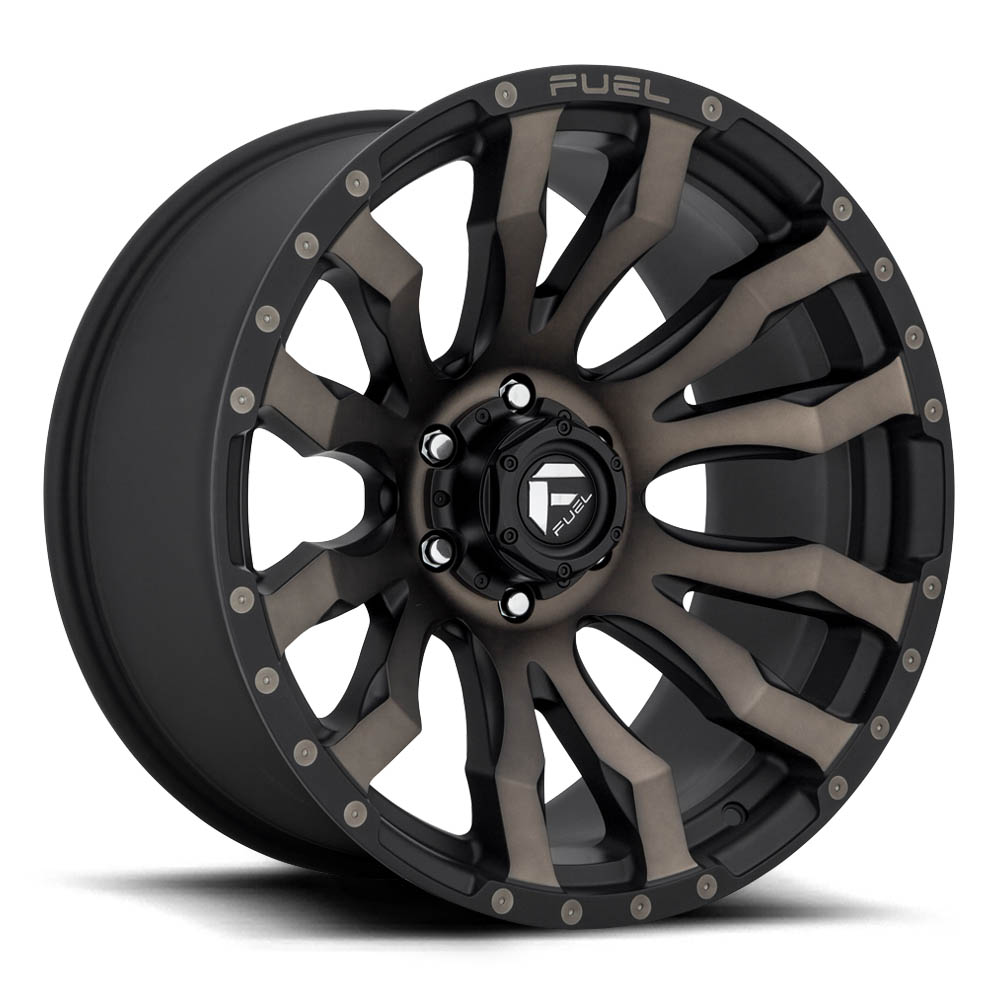 Fuel 1PC D674 Blitz Matte Black Double Dark Tint Wheel (17