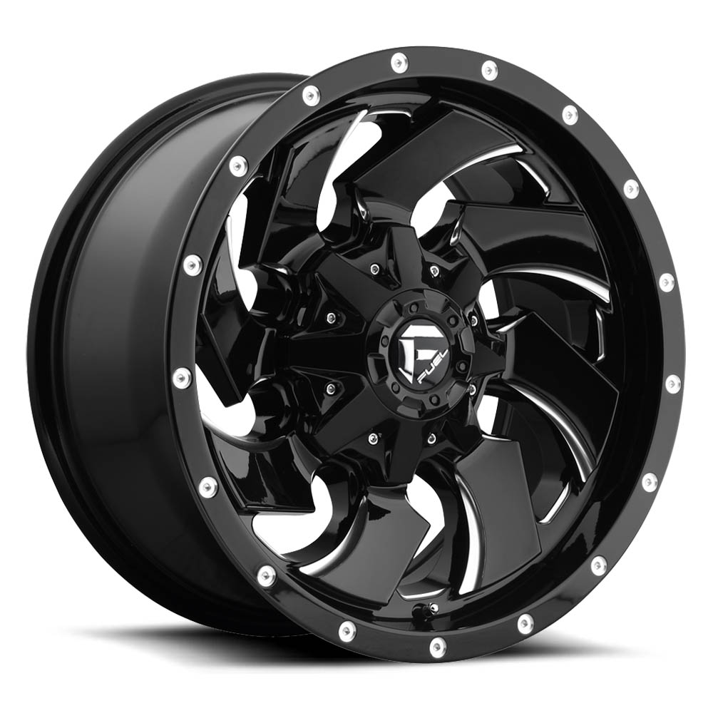 Fuel 1PC D574 Cleaver Gloss Black Milled Wheel (22