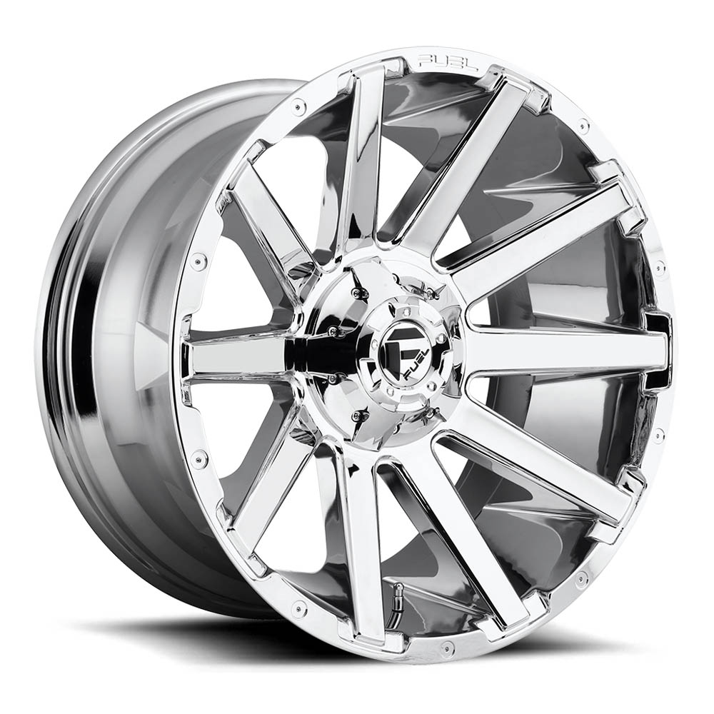 Fuel 1PC D614 Contra Chrome Plated Wheel (22