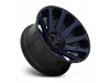 Fuel 1PC D644 Contra Gloss Black Blue Tinted Clear Wheel (24