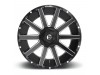 Fuel 1PC D616 Contra Matte Black Milled Wheel (18