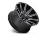 Fuel 1PC D616 Contra Matte Black Milled Wheel (18