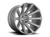 Fuel 1PC D714 CONTRA PLATINUM BRUSHED GUN METAL TINTED CLEAR Wheel (24