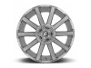 Fuel 1PC D714 CONTRA PLATINUM BRUSHED GUN METAL TINTED CLEAR Wheel (26