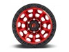 Fuel 1PC D695 Covert Candy Red Black Bead Ring Wheel 20" x 9" | Chevrolet Silverado 1500 2019-2022