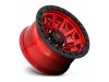 Fuel 1PC D695 Covert Candy Red Black Bead Ring Wheel 18" x 9" | Ford F-150 2021-2023