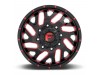 Fuel 1PC D656 Triton Gloss Black Red Tinted Clear Wheel (20