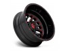 Fuel 1PC D656 Triton Gloss Black Red Tinted Clear Wheel (20