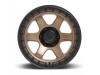 Fuel 1PC D751 BLOCK Matte Bronze With Black Ring Wheel (18