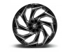 Fuel 1PC D753 REACTION Gloss Black Milled Wheel (20