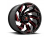 Fuel 1PC D755 REACTION Gloss Black Milled With Red Tint Wheel (20