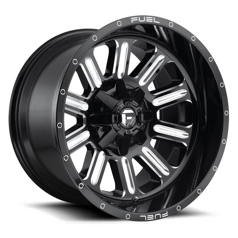 Fuel 1PC D620 Hardline Gloss Black Milled Wheel (22