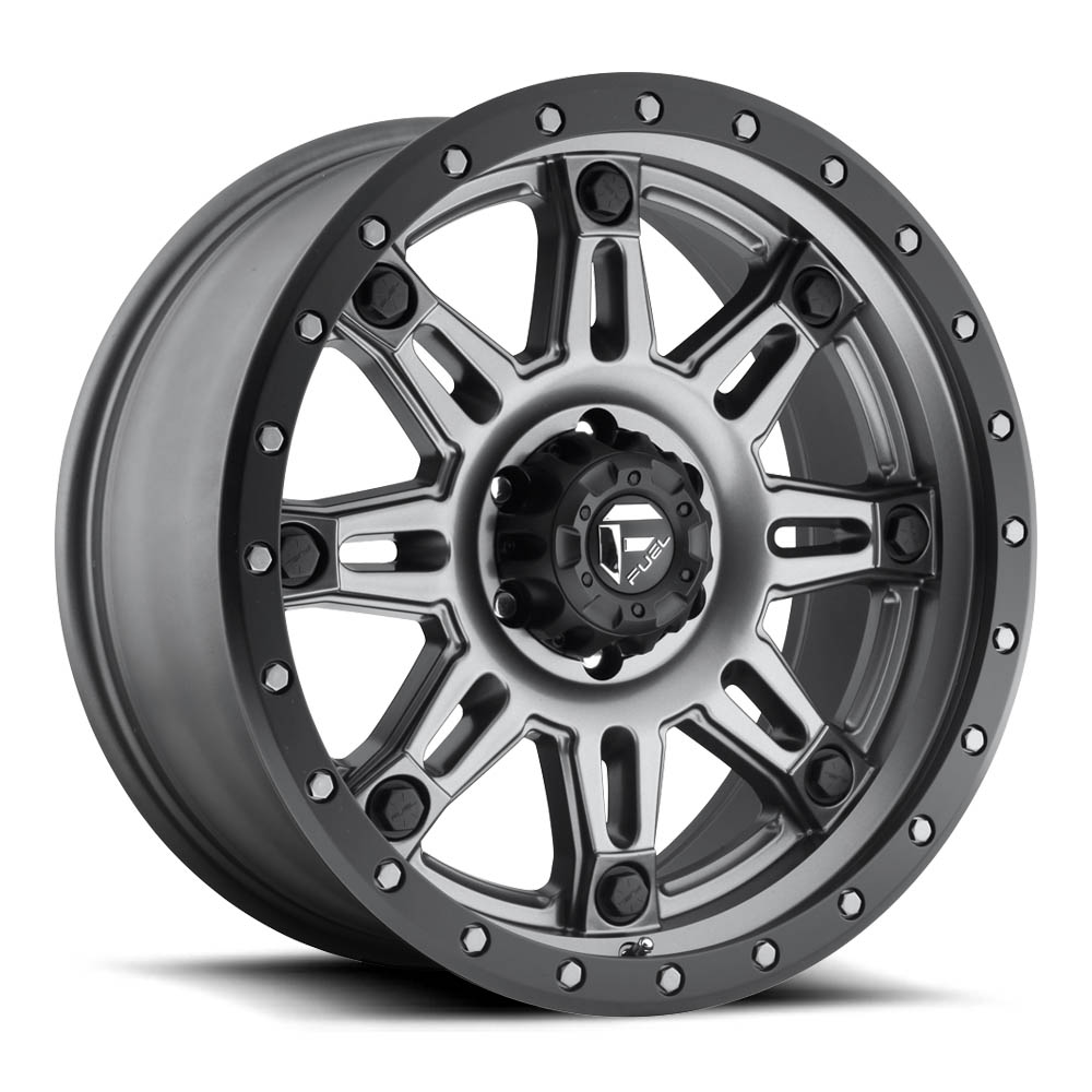 Fuel 1PC D568 Hostage Iii Matte Gun Metal Black Bead Ring Wheel (18