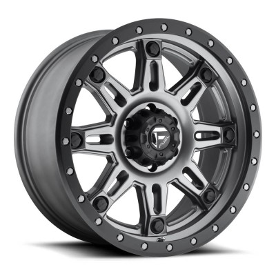 Fuel 1PC D568 Hostage Iii Matte Gun Metal Black Bead Ring Wheel (17