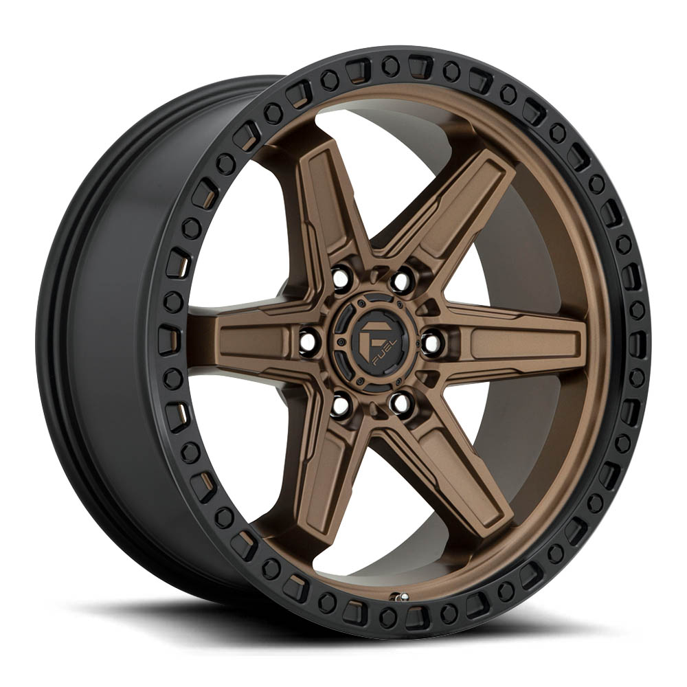 Fuel 1PC D699 Kicker Matte Bronze Black Bead Ring Wheel (17