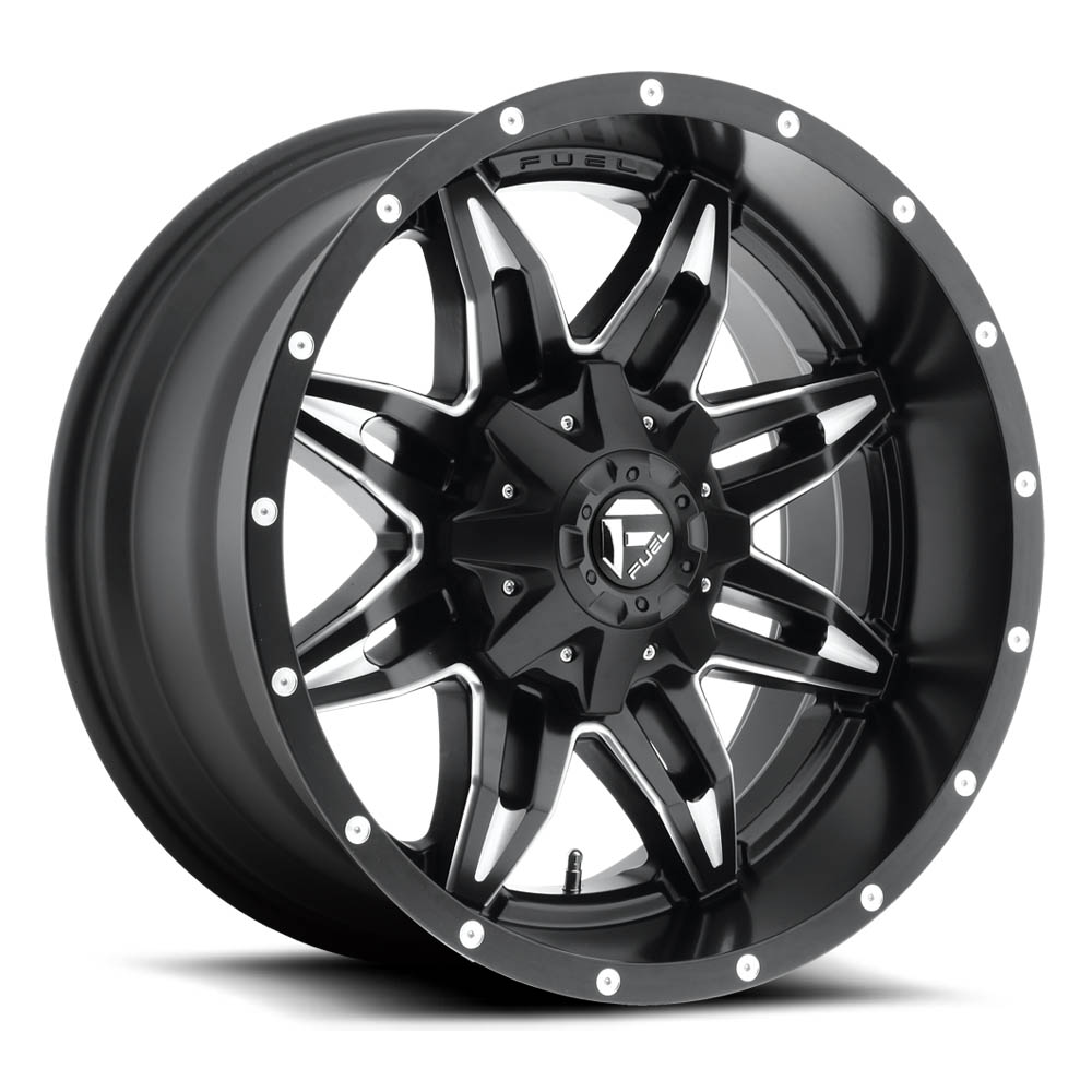 Fuel 1PC D567 Lethal Matte Black Milled Wheel (17