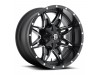 Fuel 1PC D567 Lethal Matte Black Milled Wheel (20