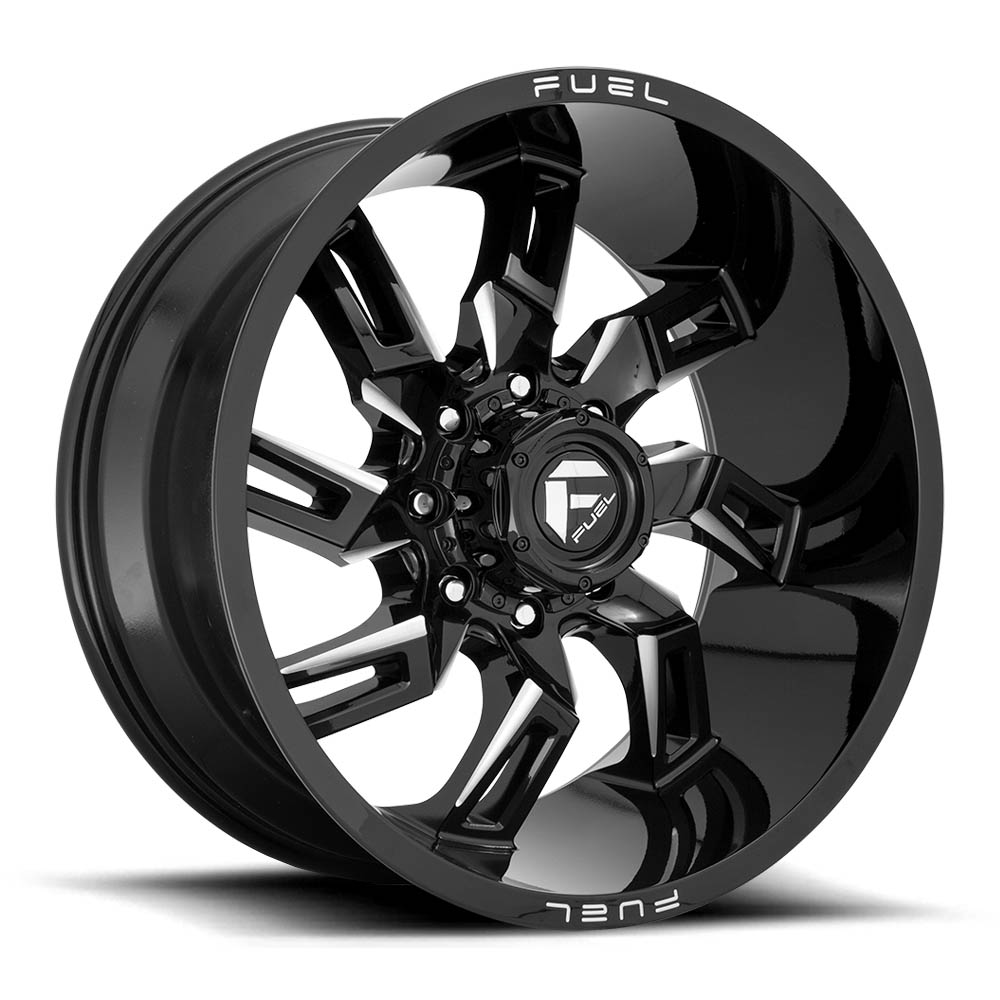 Fuel 1PC D747 LOCKDOWN Gloss Black Milled Wheel (22