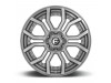 Fuel 1PC D713 RAGE PLATINUM BRUSHED GUN METAL TINTED CLEAR Wheel (22