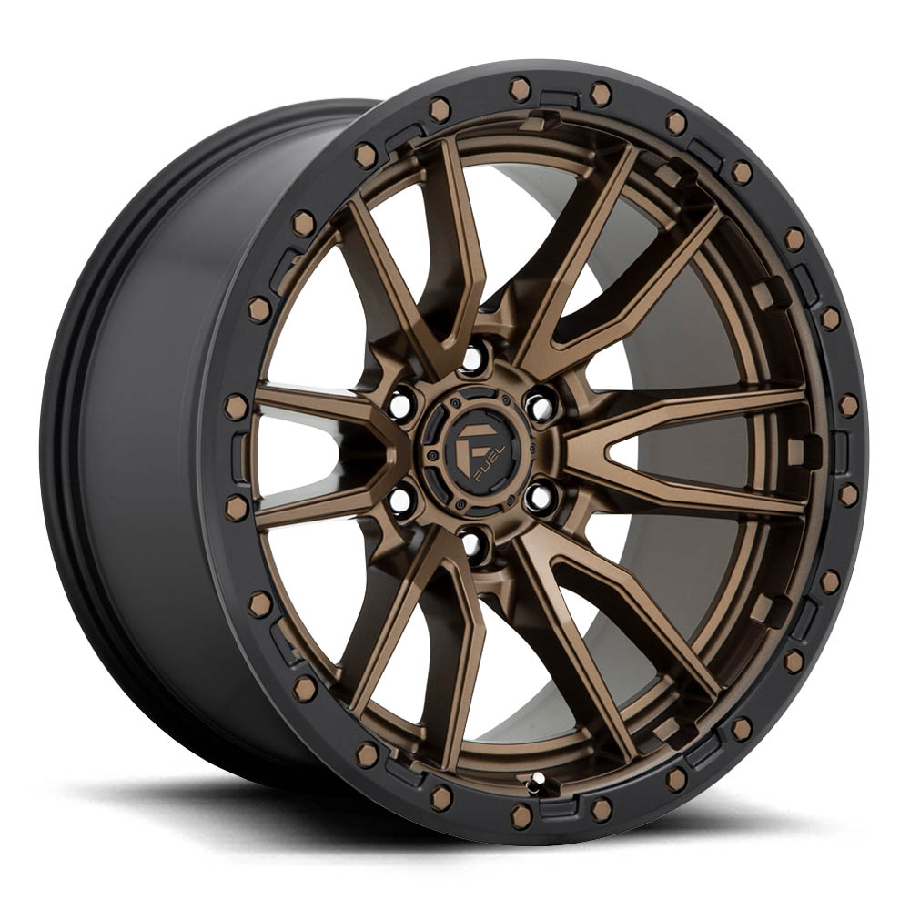 Fuel 1PC D681 Rebel Matte Bronze Black Bead Ring Wheel 20" x 9" | Ford F-150 2021-2023