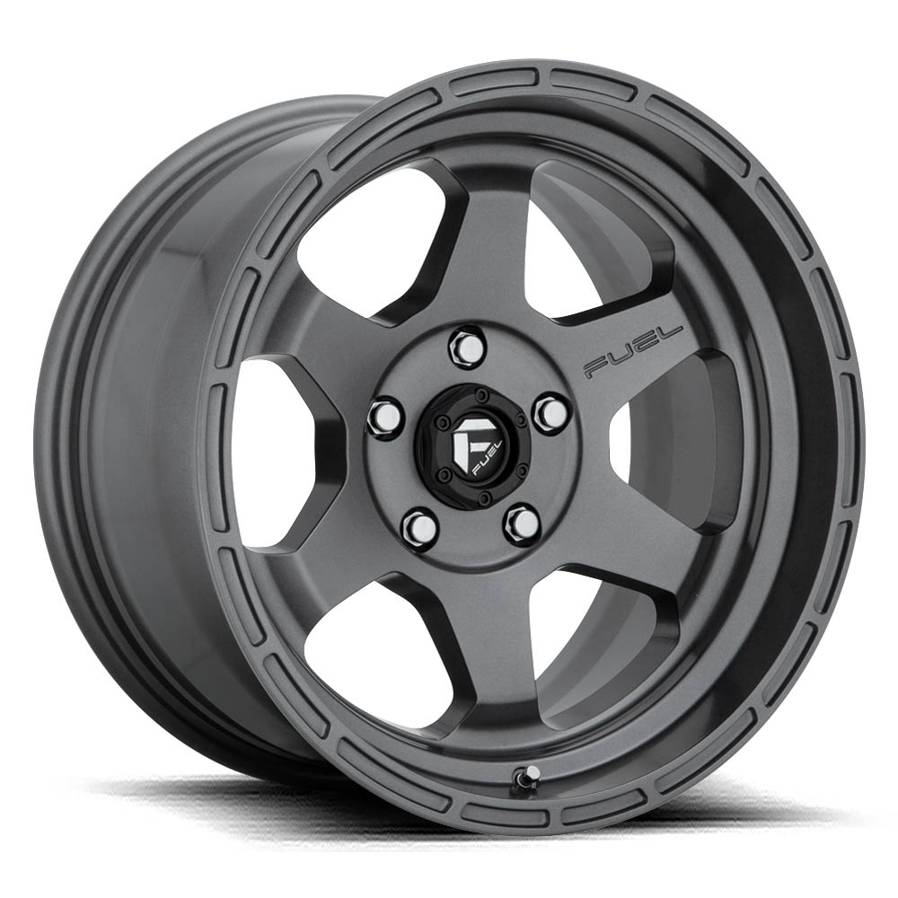 Fuel 1PC D665 Shok Matte Gun Metal Wheel (18