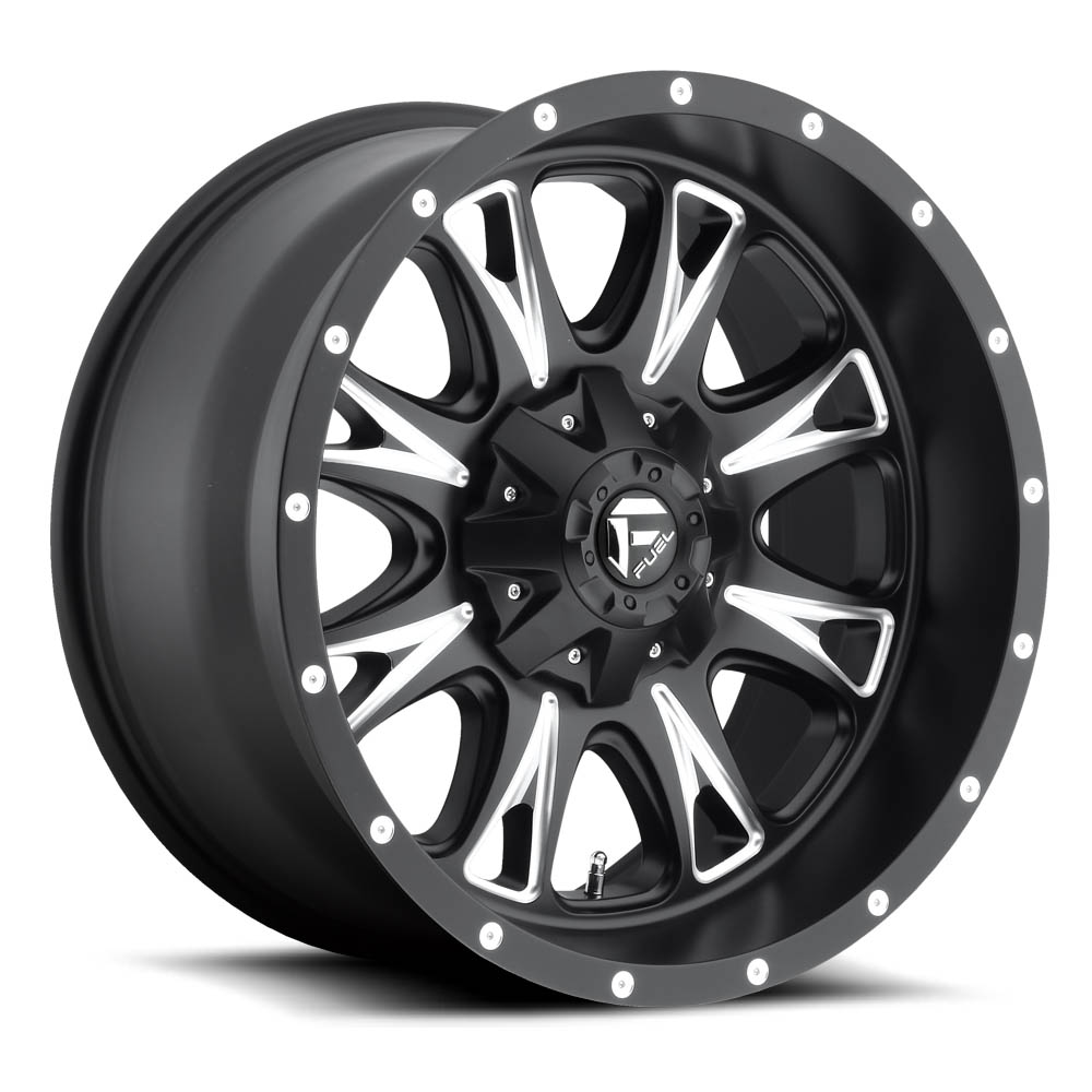 Fuel 1PC D513 Throttle Matte Black Milled Wheel (17