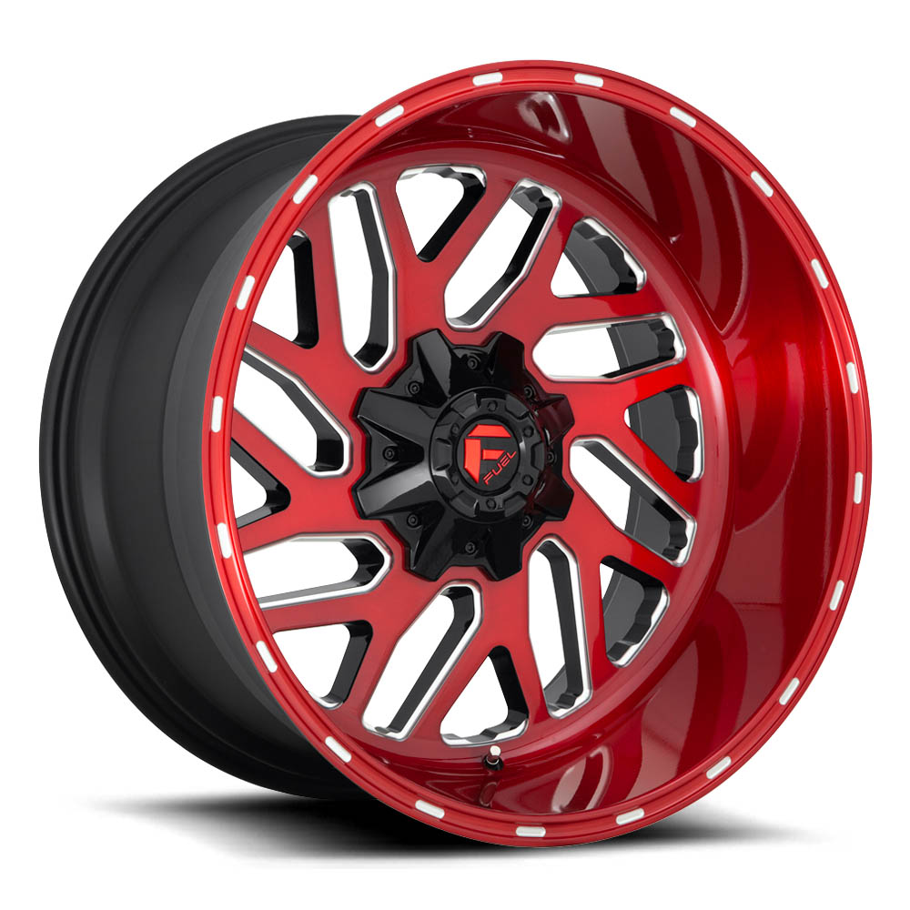 Fuel 1PC D691 Triton Candy Red Milled Wheel (22