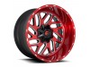 Fuel 1PC D691 Triton Candy Red Milled Wheel (24