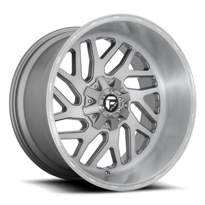 Fuel 1PC D715 TRITON PLATINUM BRUSHED GUN METAL TINTED CLEAR Wheel (20