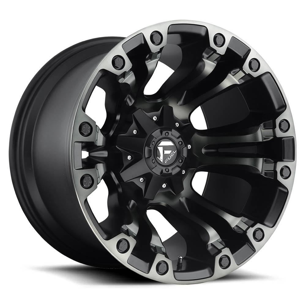 Fuel 1PC D569 Vapor Matte Black Double Dark Tint Wheel (20