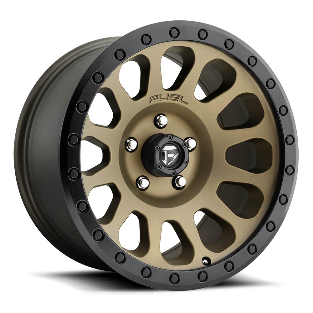 Fuel 1PC D600 Vector Matte Bronze Black Bead Ring Wheel (17