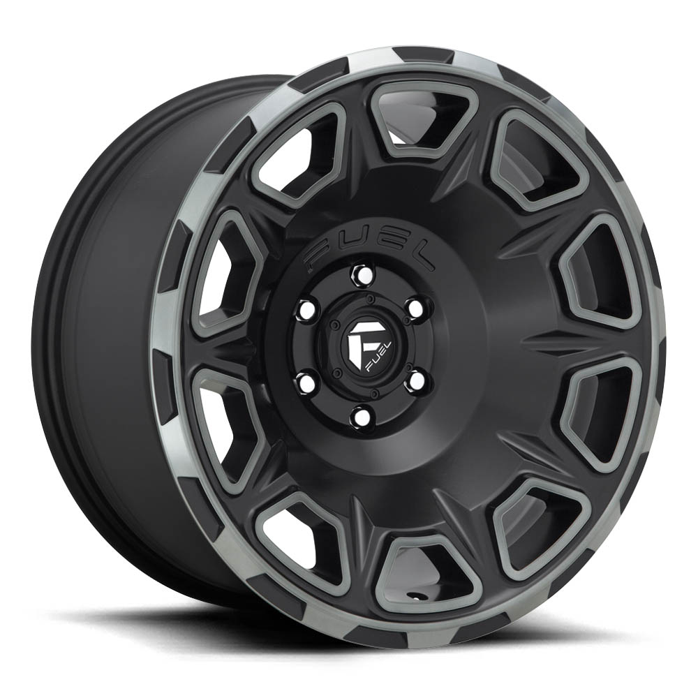 Fuel 1PC D686 Vengeance Matte Black Double Dark Tint Wheel (17