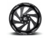 Fuel 1PC D637 Vortex Gloss Black Milled Wheel (20